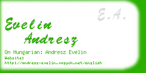 evelin andresz business card